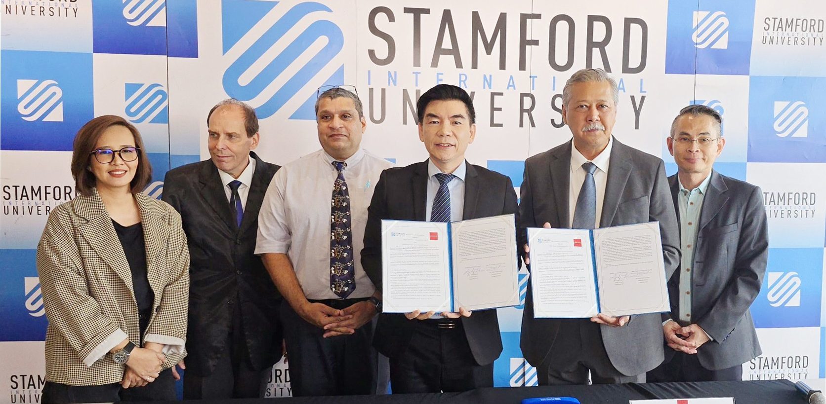 MOU Signing Ceremony Between Stamford International University and Dairy Home Social Enterprise Co., Ltd.