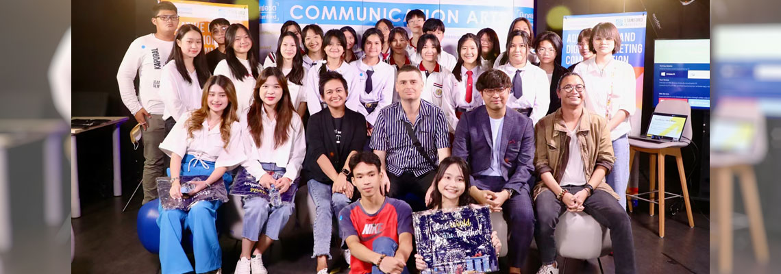 Communication Arts at Stamford (Thailand), promoted new majors to high school students