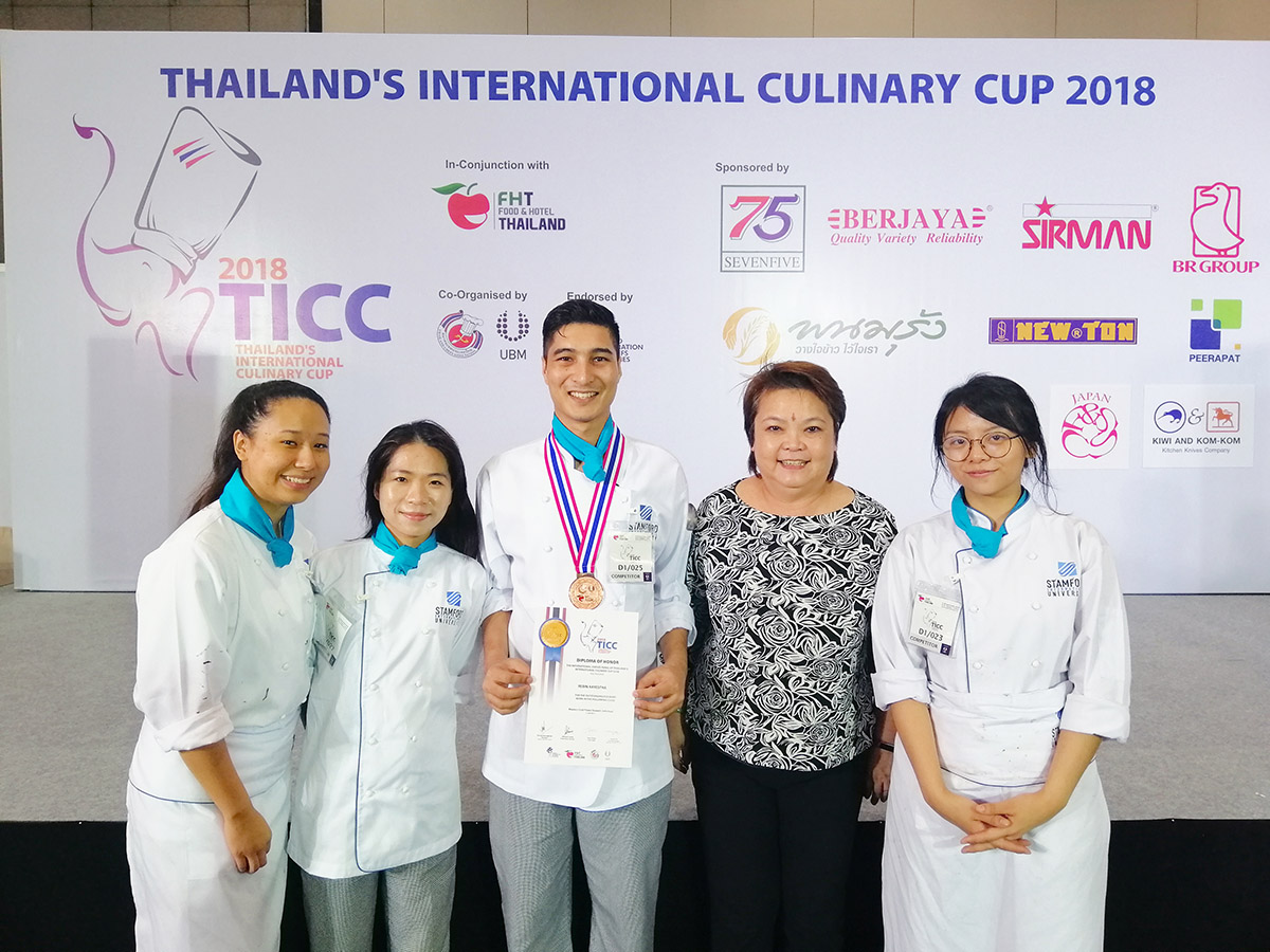 IHM student wins bronze in Thailand’s International Culinary Cup (TICC) 2018
